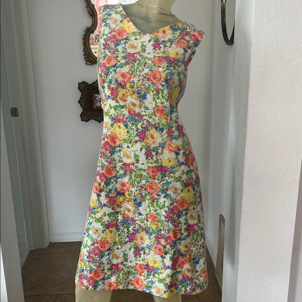Sara Campbell Floral Textured Dress